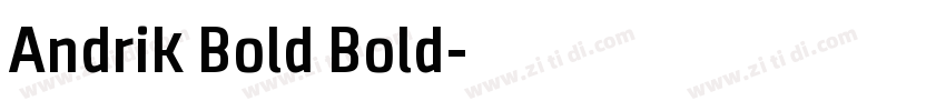 Andrik Bold Bold字体转换